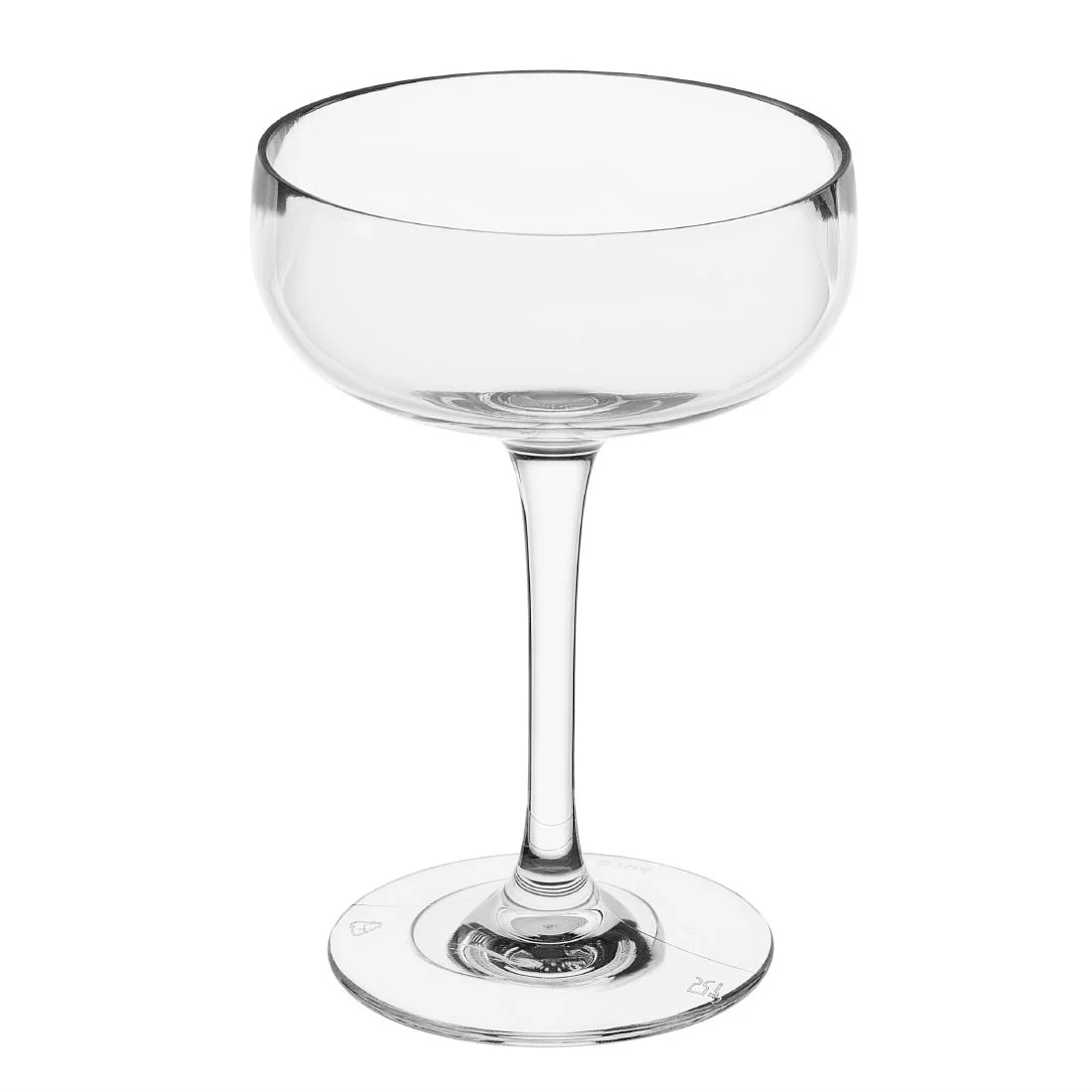 Olympia Kristallon Polycarbonate Champagne Coupe Glasses 210ml (12 pack) - Image 2