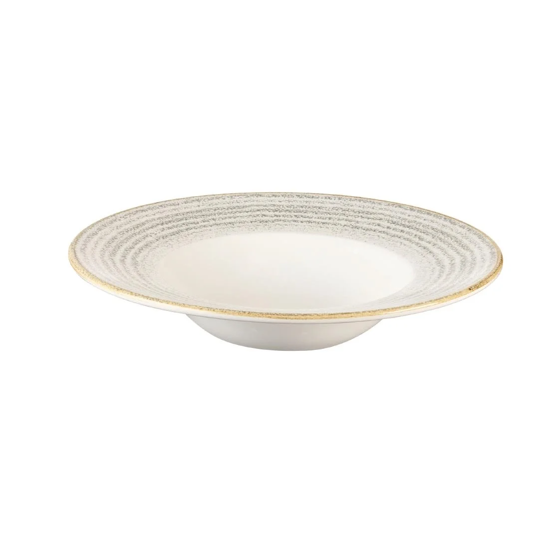 Churchill Studio Prints Homespun Stone Grey Wide Rim Bowl 280mm - Image 2