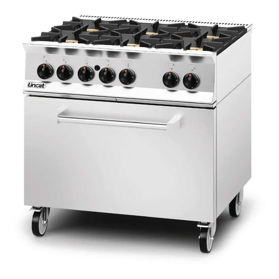 Lincat Opus 800 Natural Gas 6 Burner Range with Drop Down Door OG8002/N - Image 2