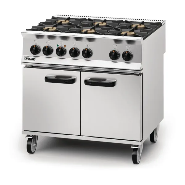 Lincat Opus 800 Natural Gas 6 Burner Dual Fuel Oven Range OD8007/N