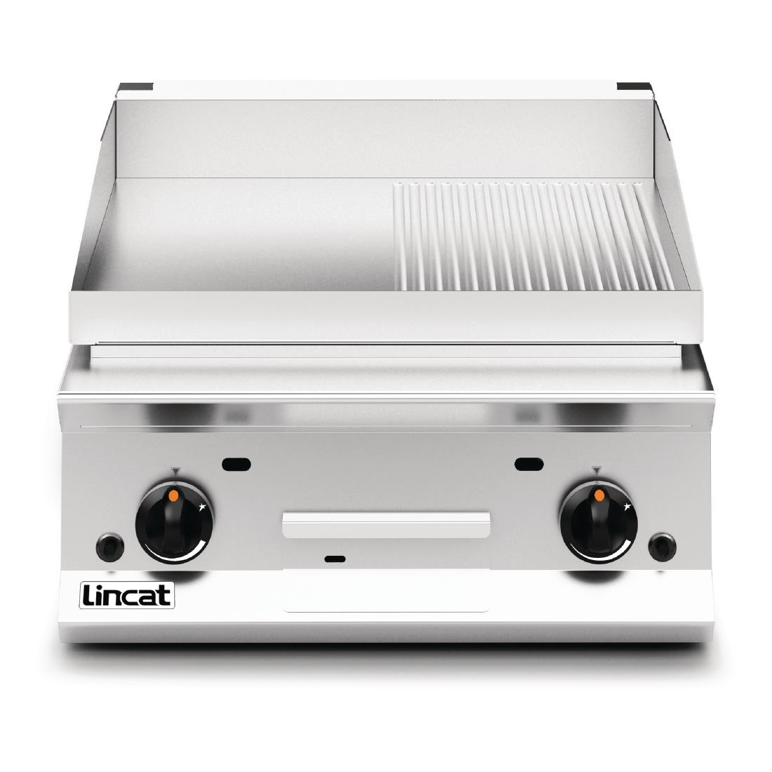 Lincat Opus 800 Half Ribbed Natural Gas Griddle OG8201/R/N