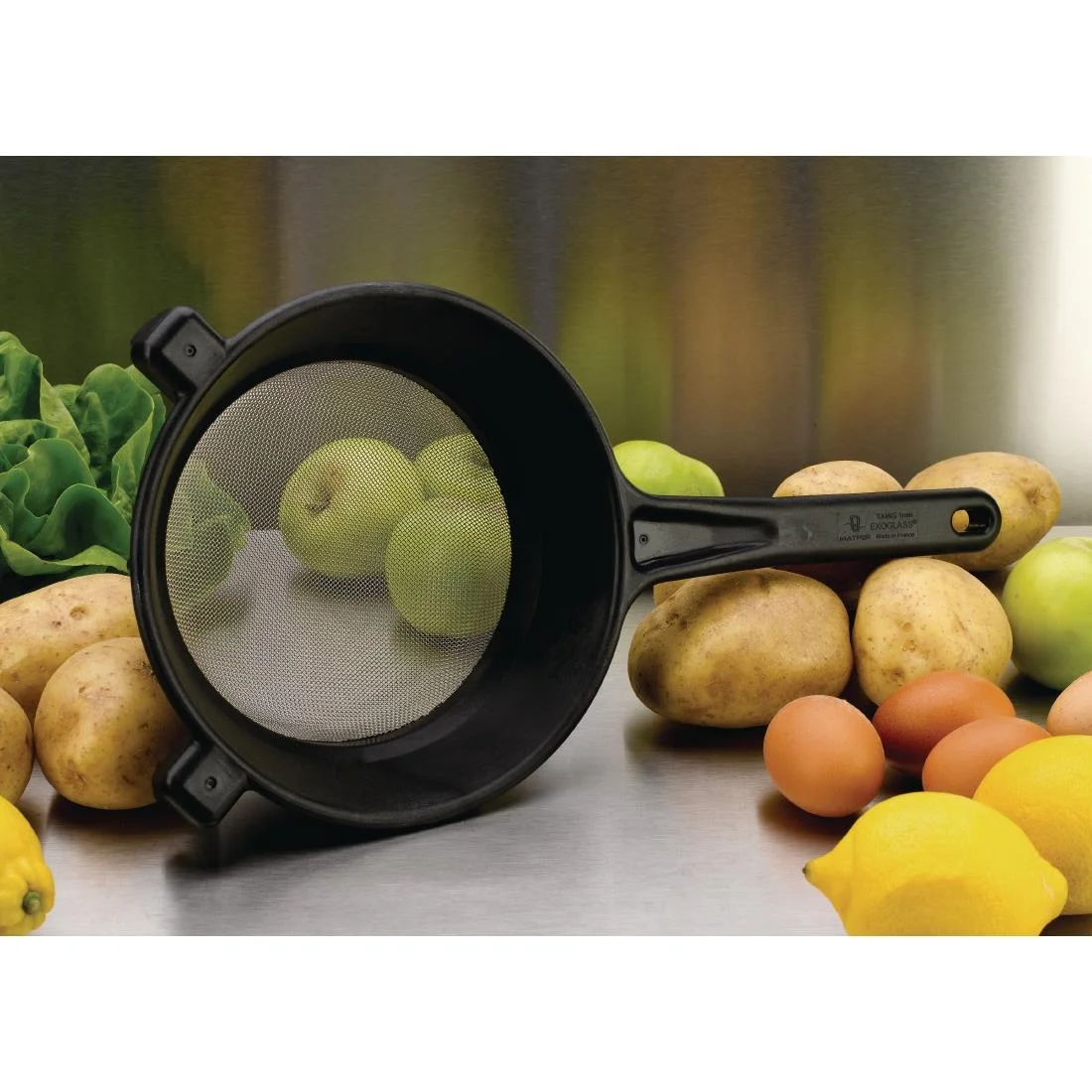 Matfer Bourgeat Exoglass Sieve Strainer 200mm Fine Mesh - Image 3