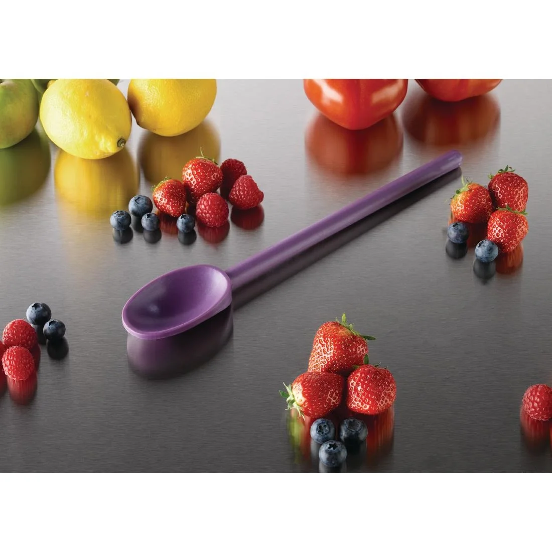 Matfer Bourgeat Exoglass Spoon Purple 12" - Image 3