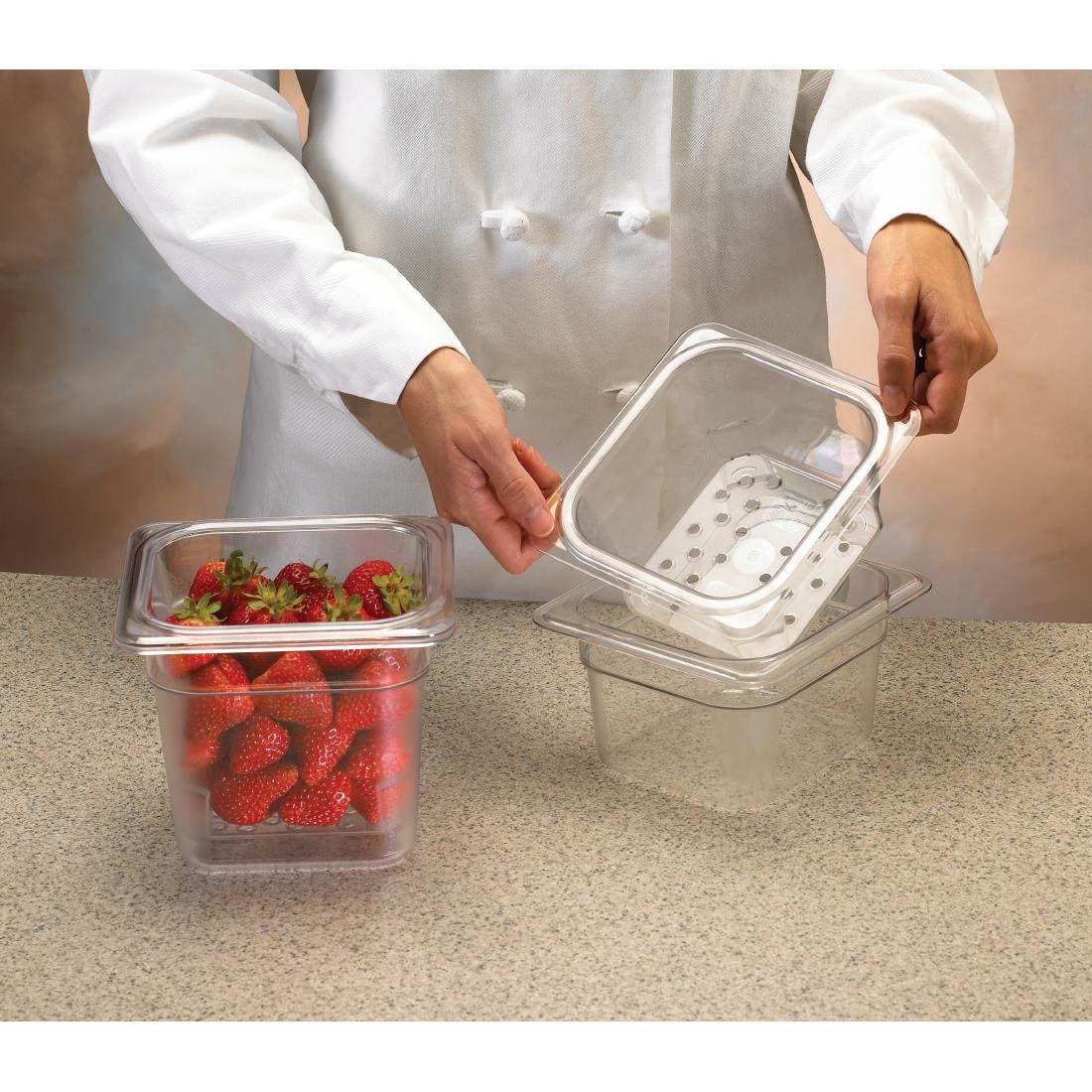 Cambro Polycarbonate 1/6 Gastronorm Pan 100mm