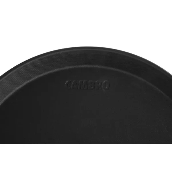 Cambro Fibreglass Round Non-Skid Tray Black 11in