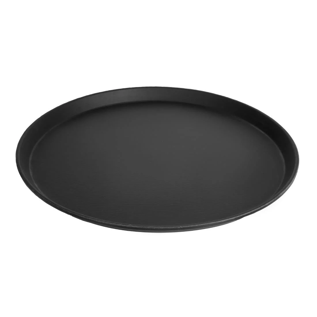 Cambro Fibreglass Round Non-Skid Tray Black 16in - Image 2