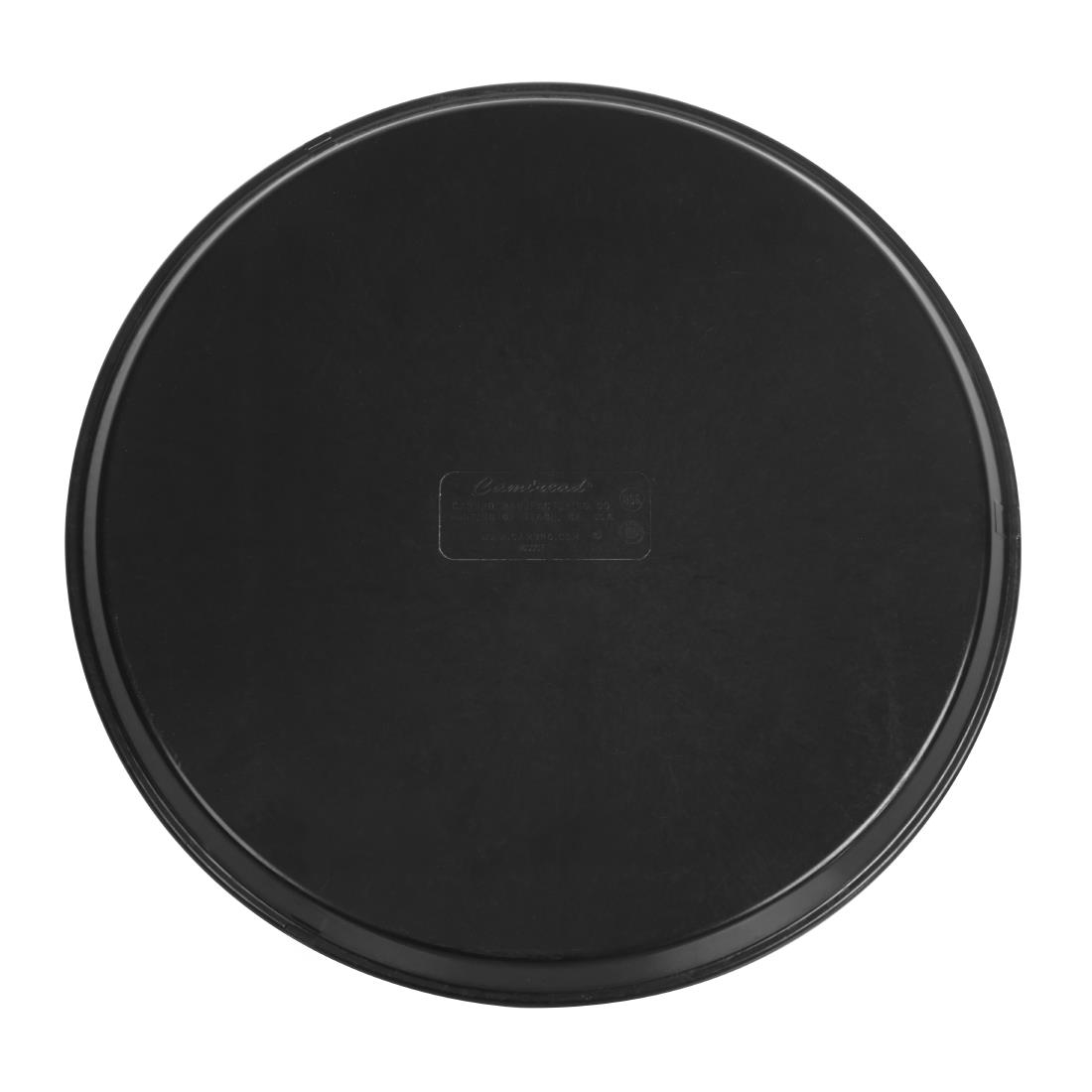 Cambro Fibreglass Round Non-Skid Tray Black 16in