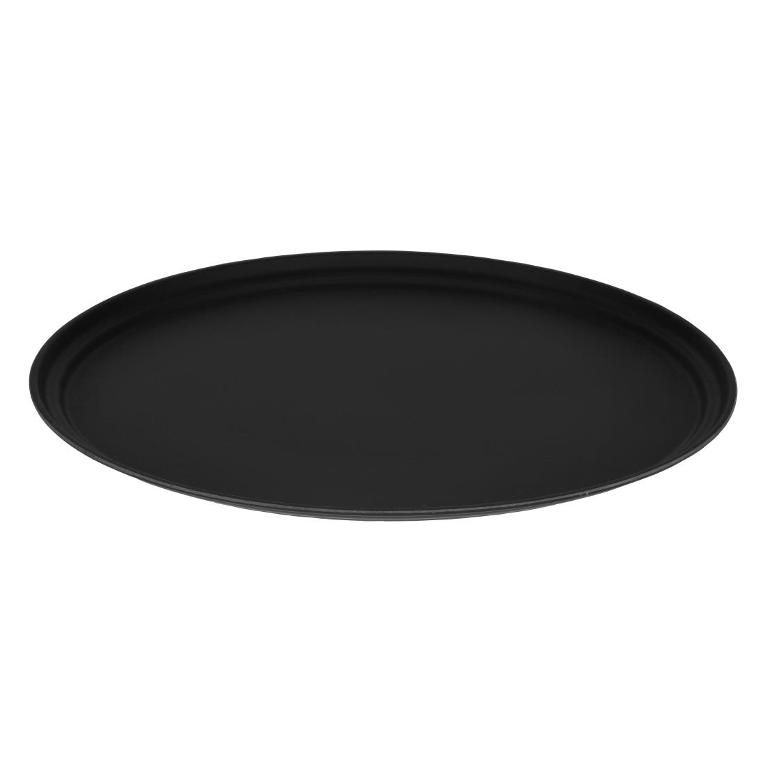Cambro Camtread Large Black Tray Oval 68cm