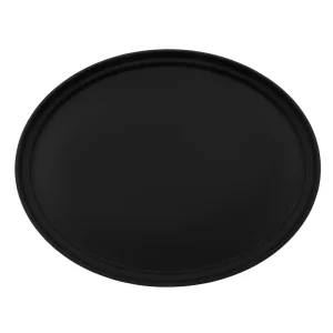 Cambro Camtread Large Black Tray Oval 68cm