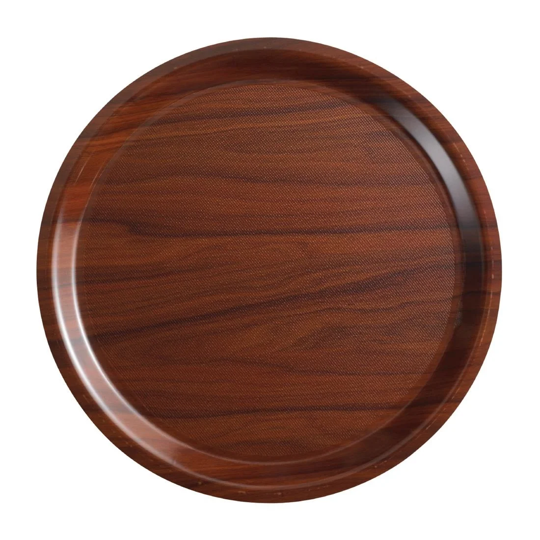 Cambro Mykonos Food Tray Walnut Round 380mm
