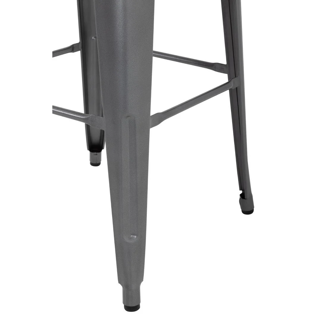 Bolero Bistro Steel High Stool Gun Metal (Pack of 4) - Image 8
