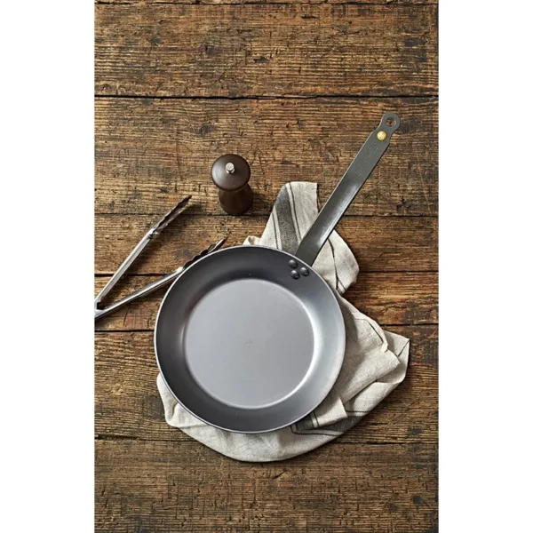 De Buyer Mineral B Black Iron Induction Frying Pan 200mm