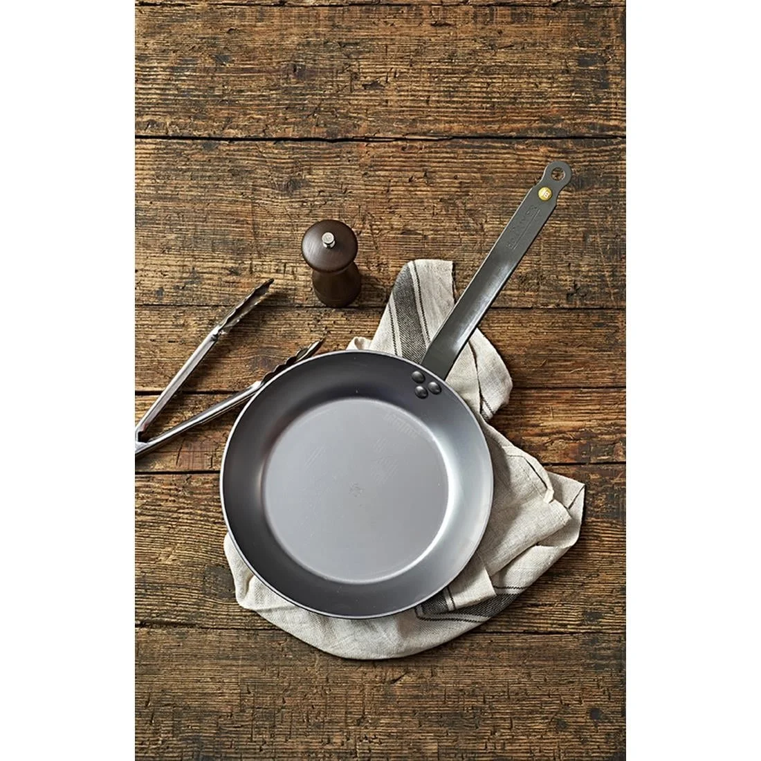 De Buyer Mineral B Black Iron Induction Frying Pan 280mm - Image 4