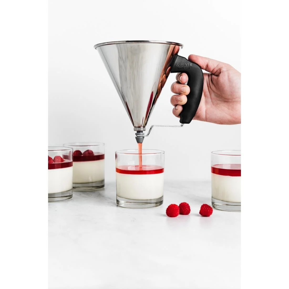 De Buyer Mini Automatic Piston Funnel 0.8ltr - Image 3