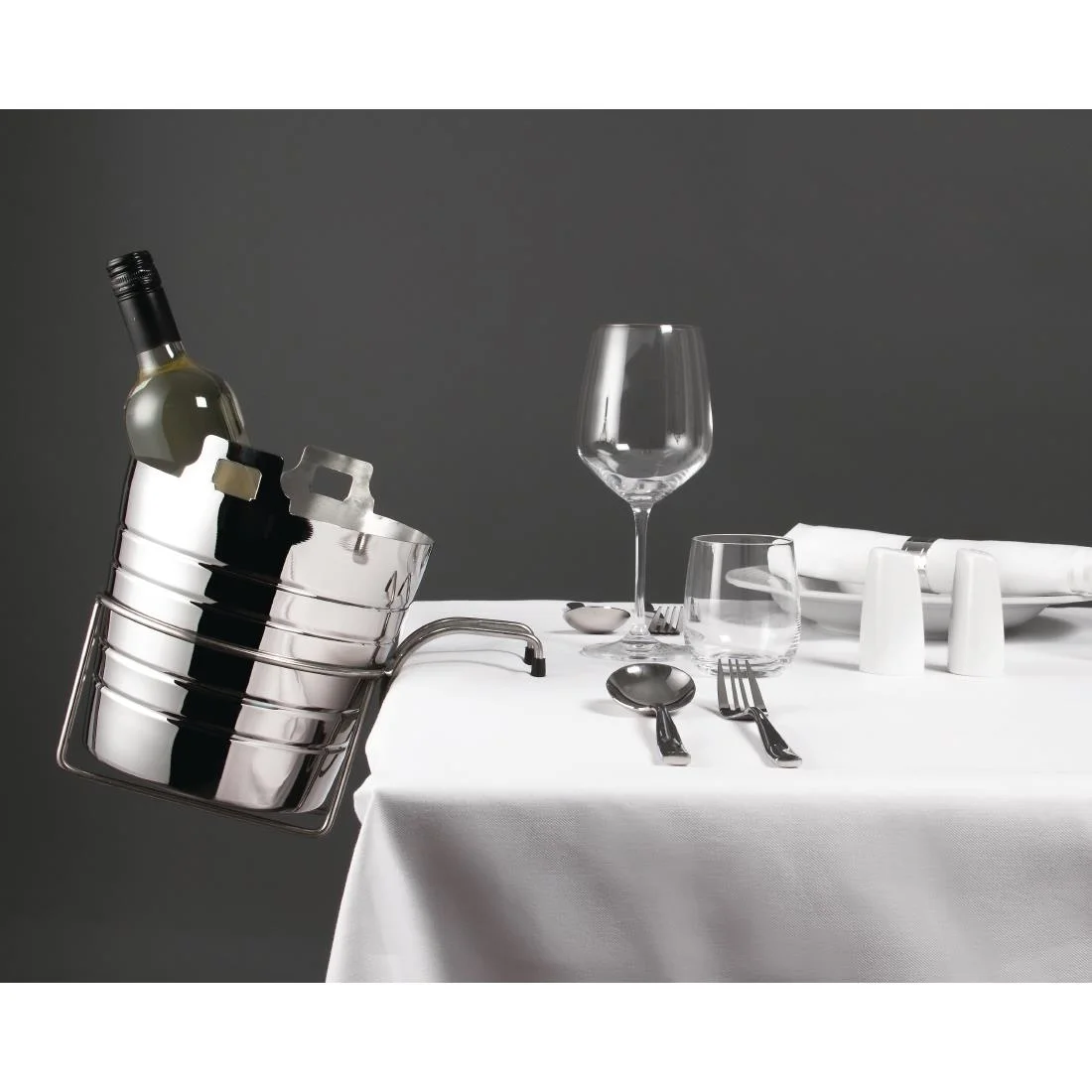 Olympia Polished Stainless Steel Wine And Champagne Bucket - Image 3