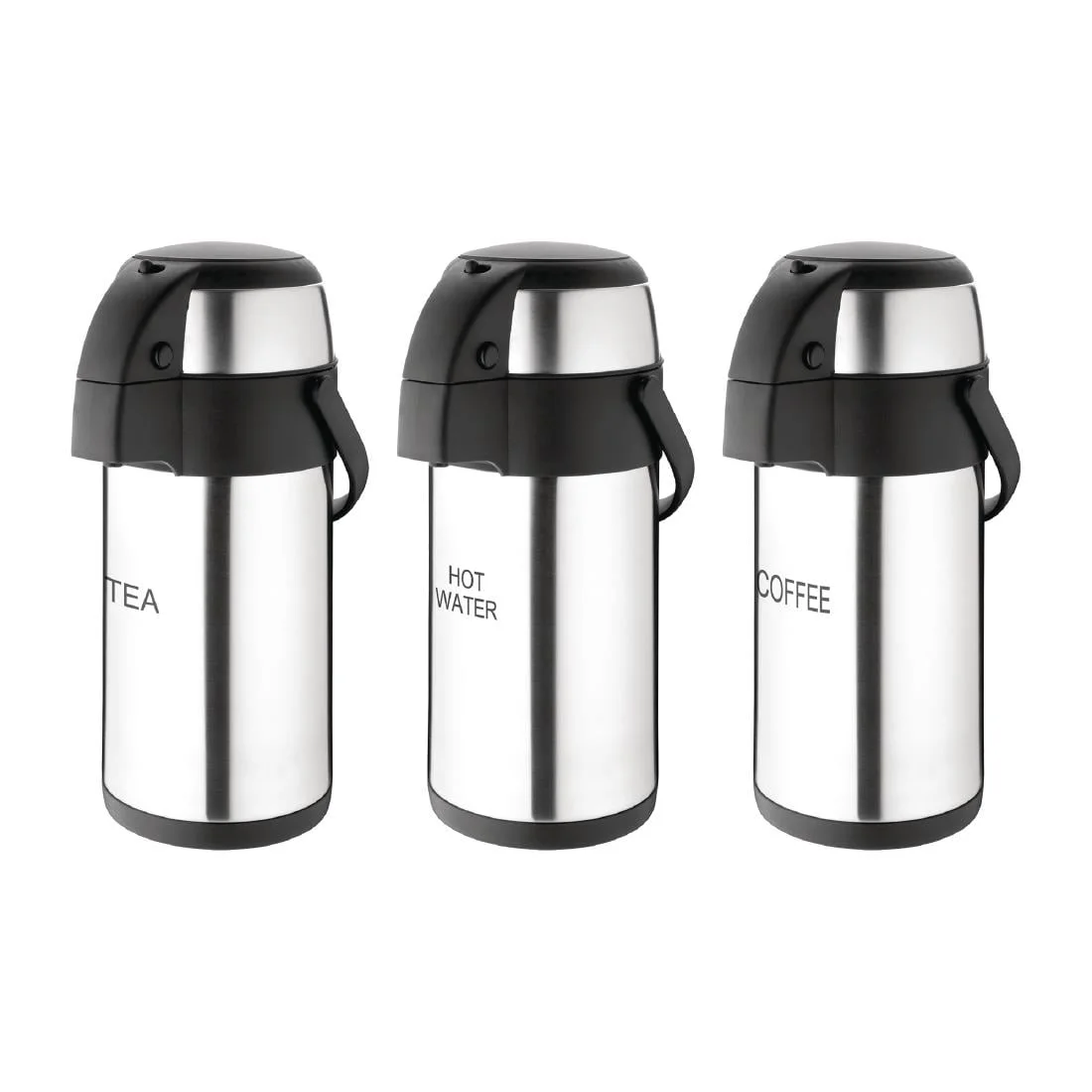 Olympia Pump Action Airpot Etched 'Hot Water' 3Ltr - Image 2