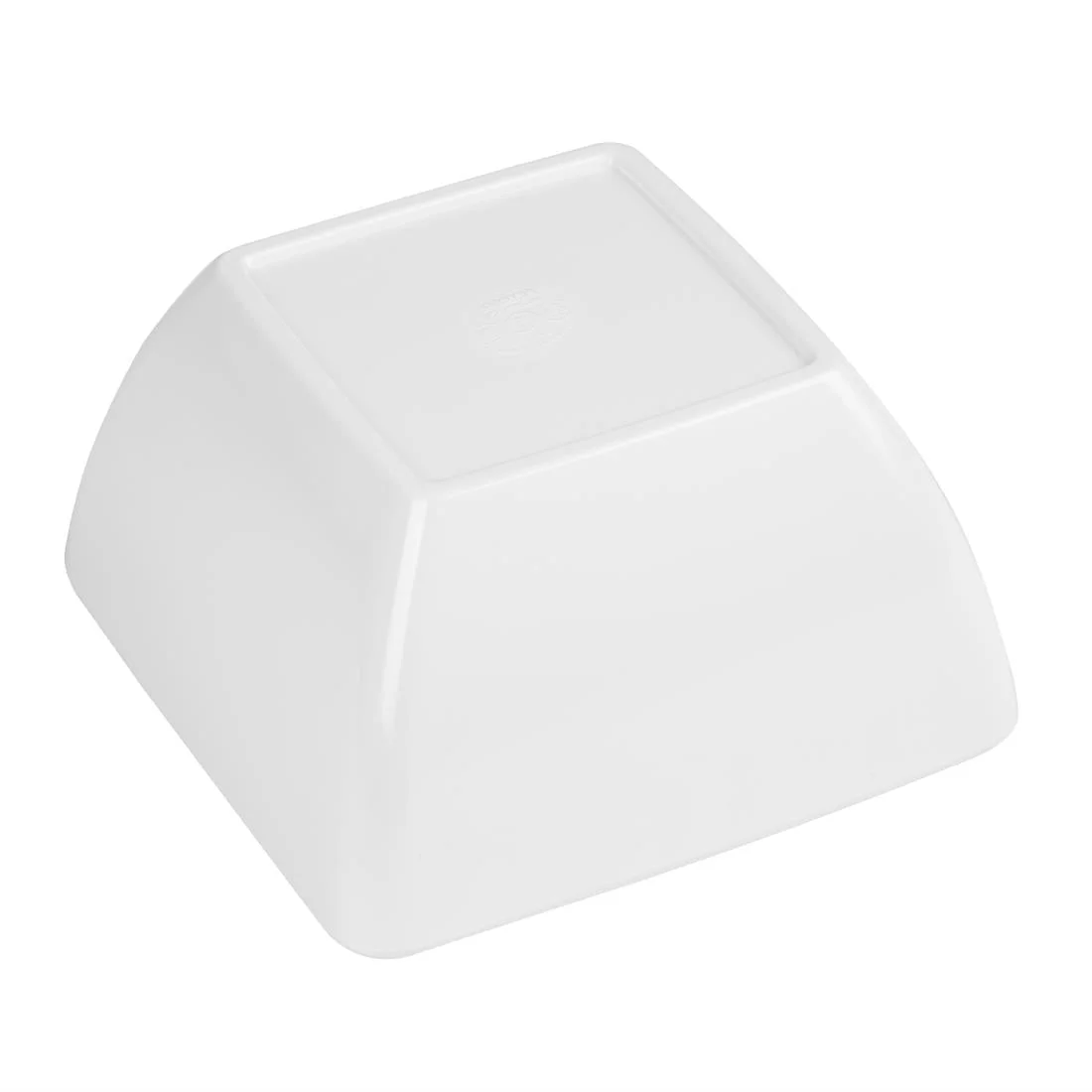 Curved White Melamine Bowl 8in - Image 4