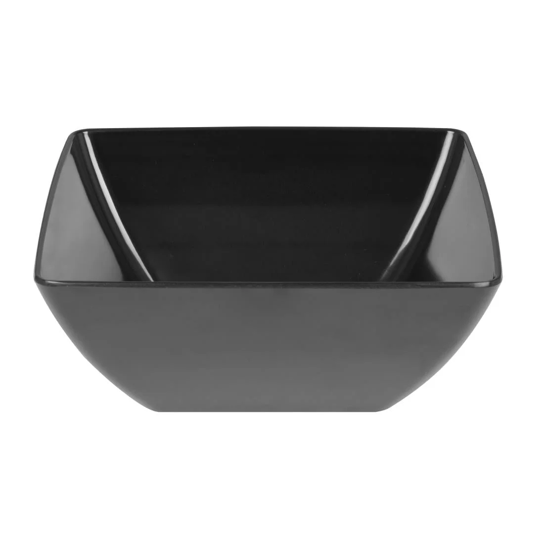 Curved Black Melamine Bowl 11in - Image 2