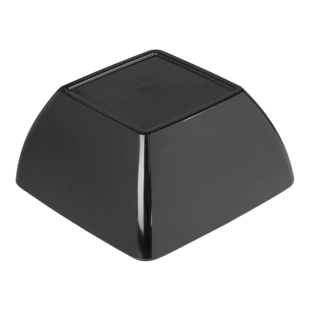 Curved Black Melamine Bowl 11in - Image 3
