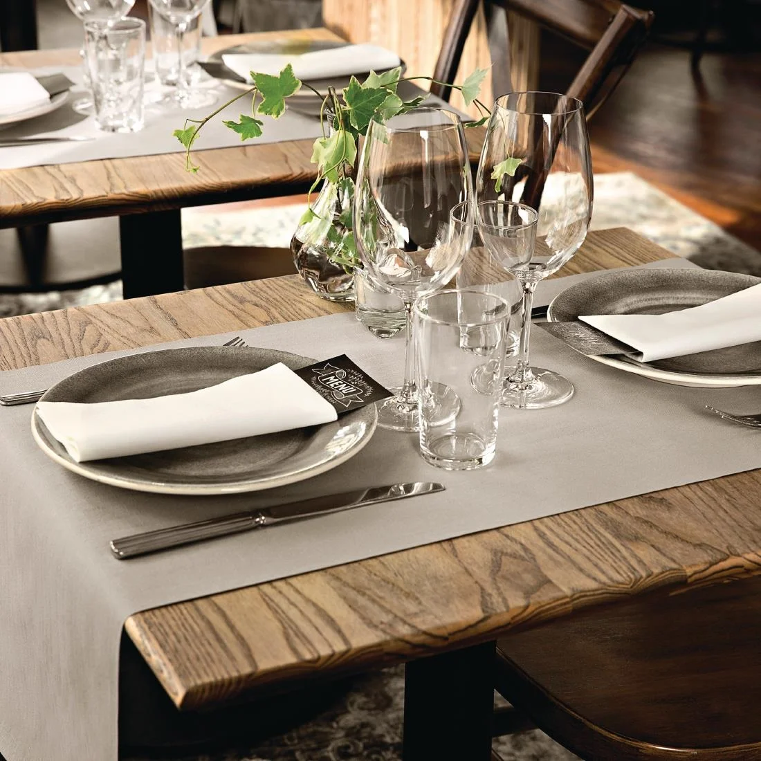 Tork Linstyle Dinner Napkin White 400mm - Image 3