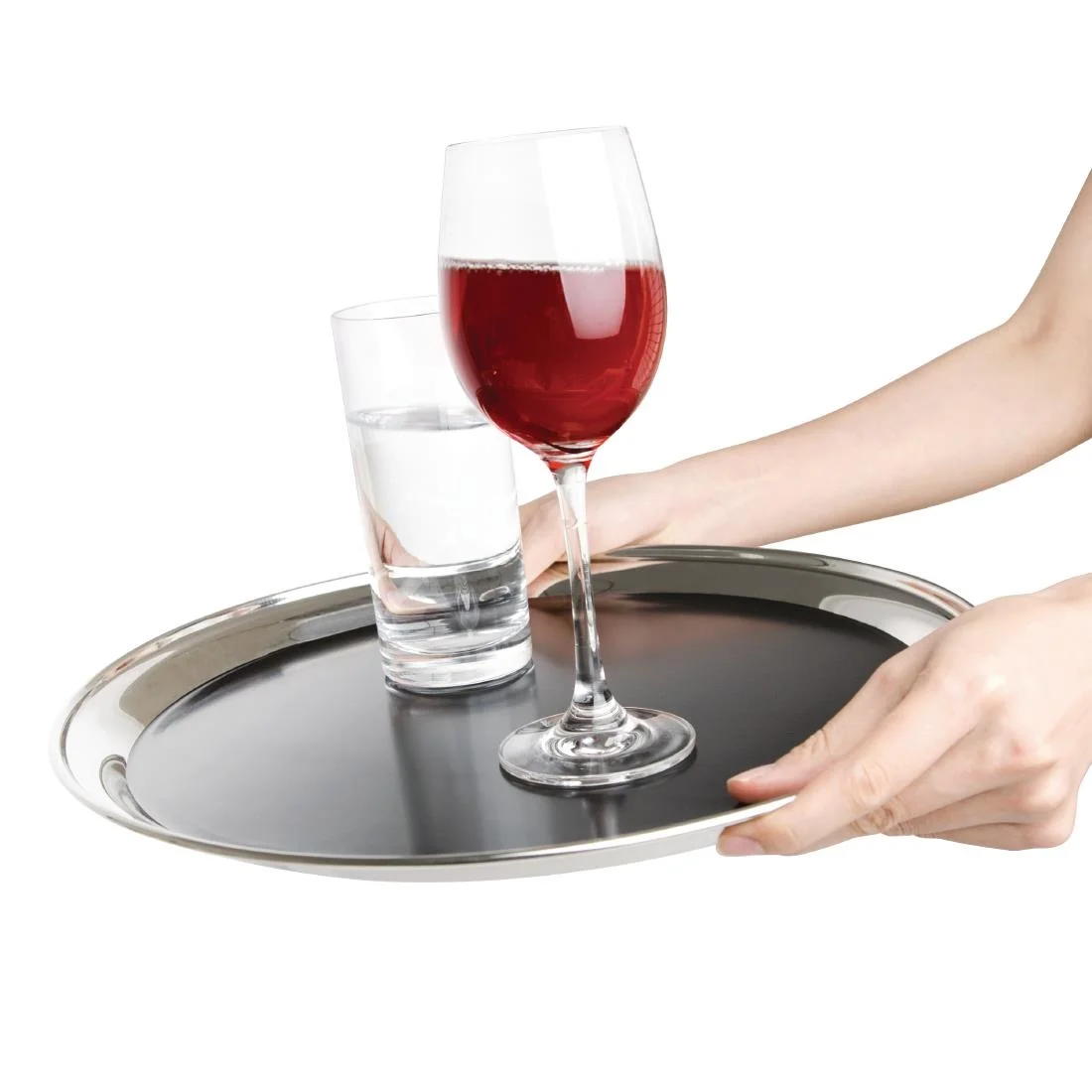 Olympia Non Slip Bar Tray Round 12 in - Image 4