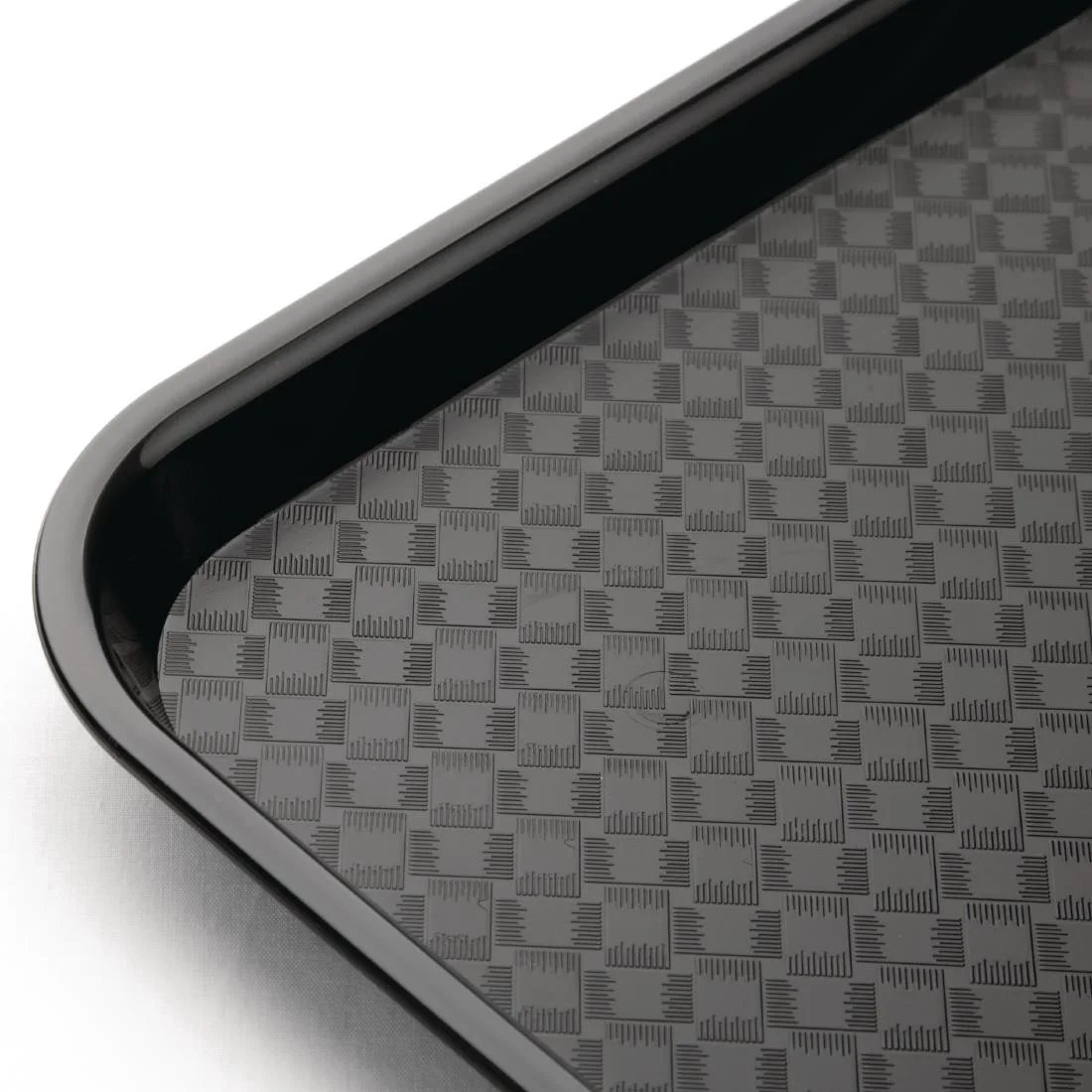 Kristallon Plastic Fast Food Tray Black Small - Image 2