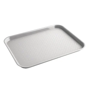 Kristallon Plastic Fast Food Tray Grey Small