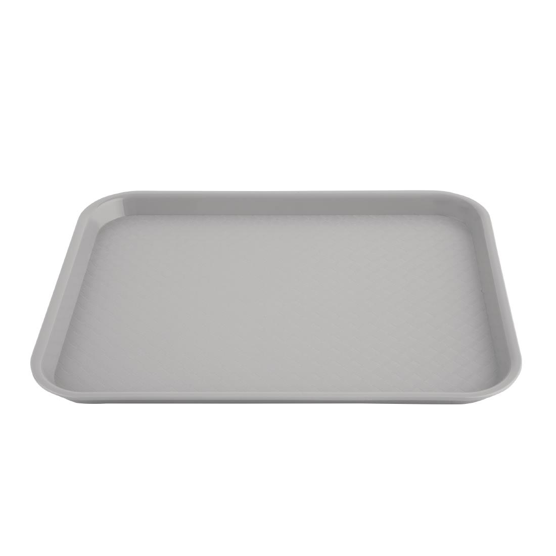 Kristallon Plastic Fast Food Tray Grey Small