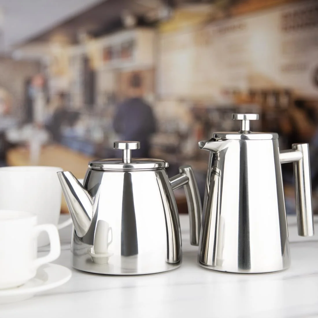 Olympia Conical Insulated Stainless Steel Teapot with Filter 350ml - Image 8