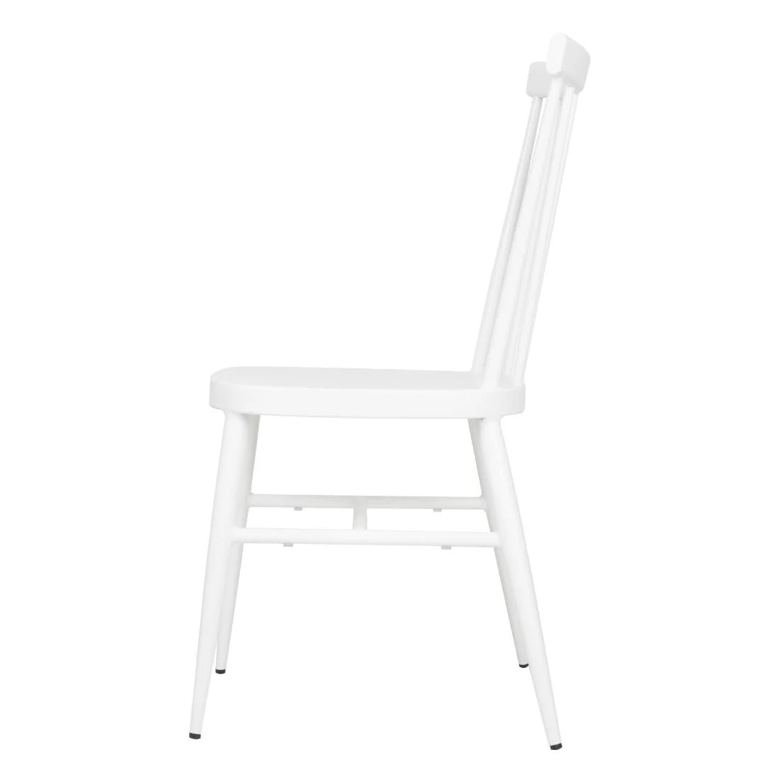 Bolero Windsor Aluminium White Chairs White (Pack of 4) - Image 2