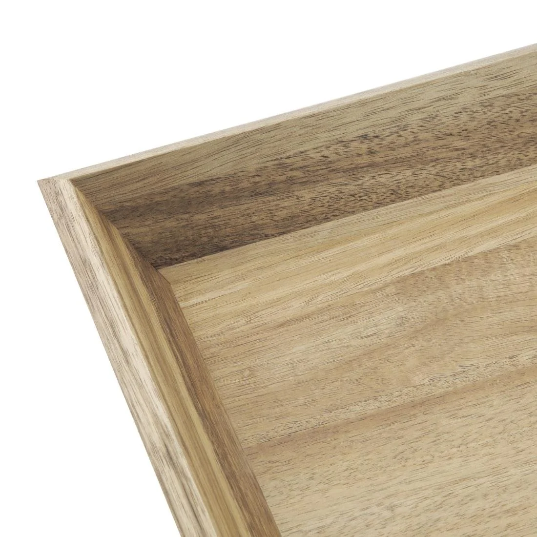 Olympia Acacia Rectangular Tray 380x355mm - Image 3