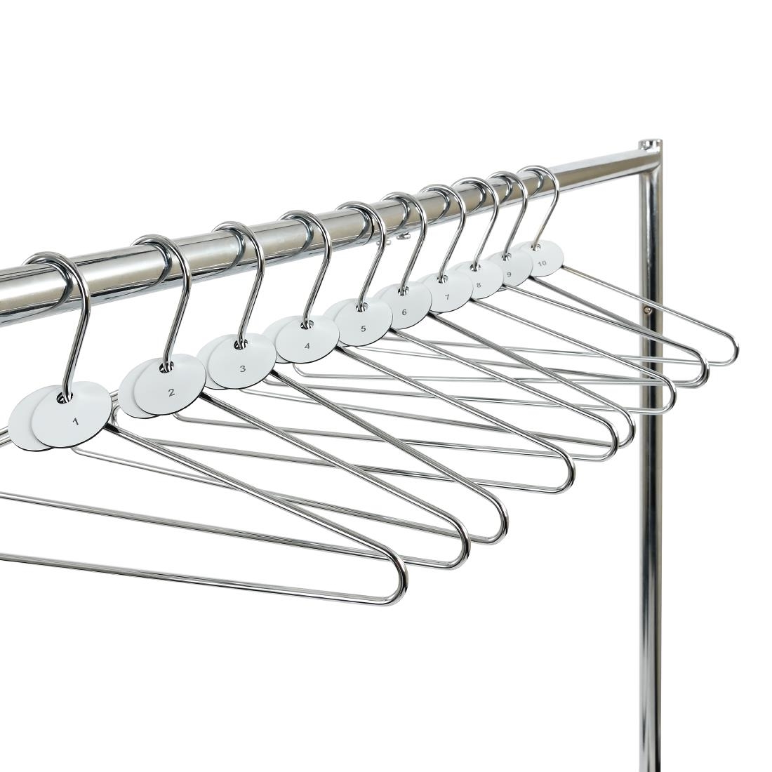 Chrome Plated Steel Hangers with Tags