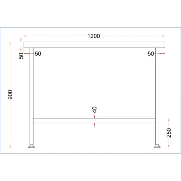 Holmes Stainless Steel Centre Table 1200mm
