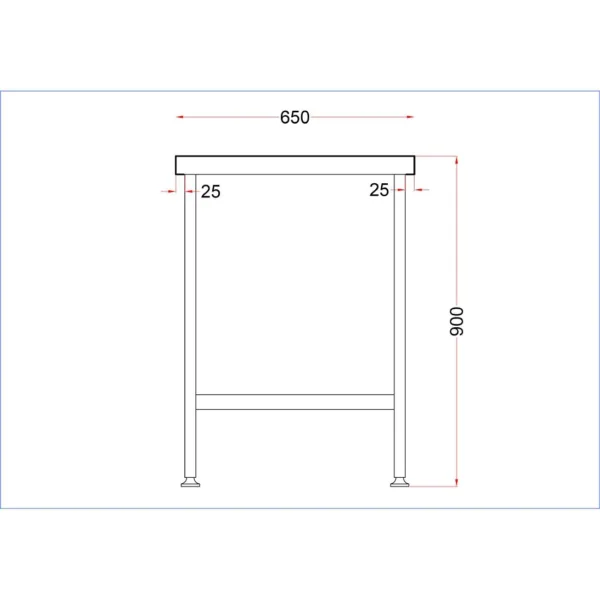 Holmes Stainless Steel Centre Table 900mm