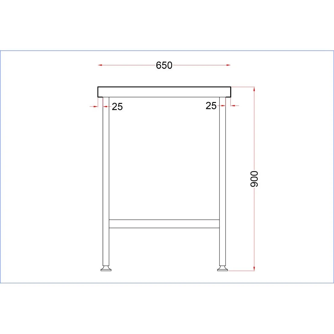 Holmes Stainless Steel Centre Table 1200mm - Image 6