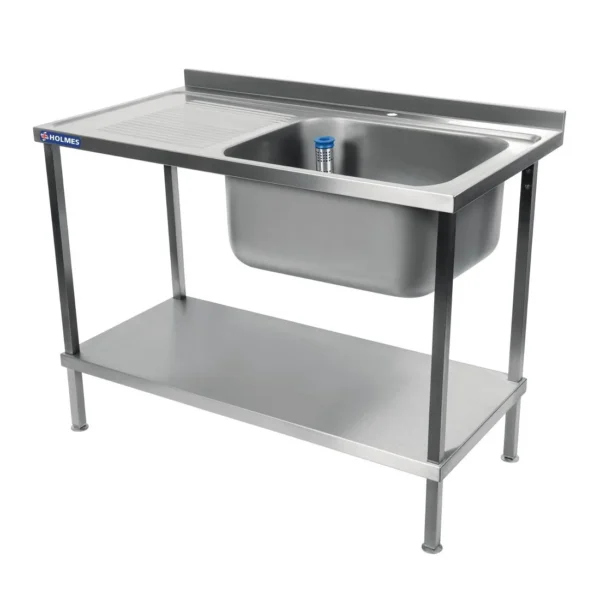 Holmes Fully Assembled Stainless Steel Sink Left Hand Drainer 1200mm
