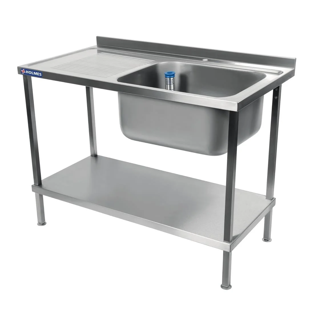 Holmes Fully Assembled Stainless Steel Sink Left Hand Drainer 1500mm - Image 5