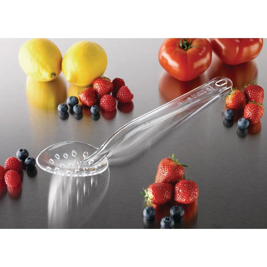 Matfer Bourgeat Exoglass Perforated Serving Spoon Clear 13" - Image 4