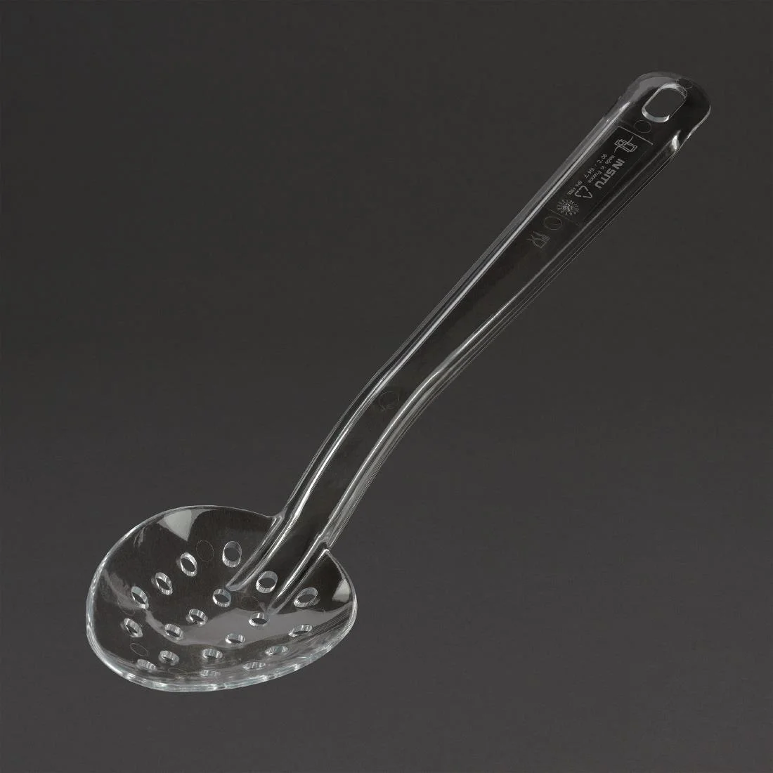 Matfer Bourgeat Exoglass Perforated Serving Spoon Clear 13" - Image 2