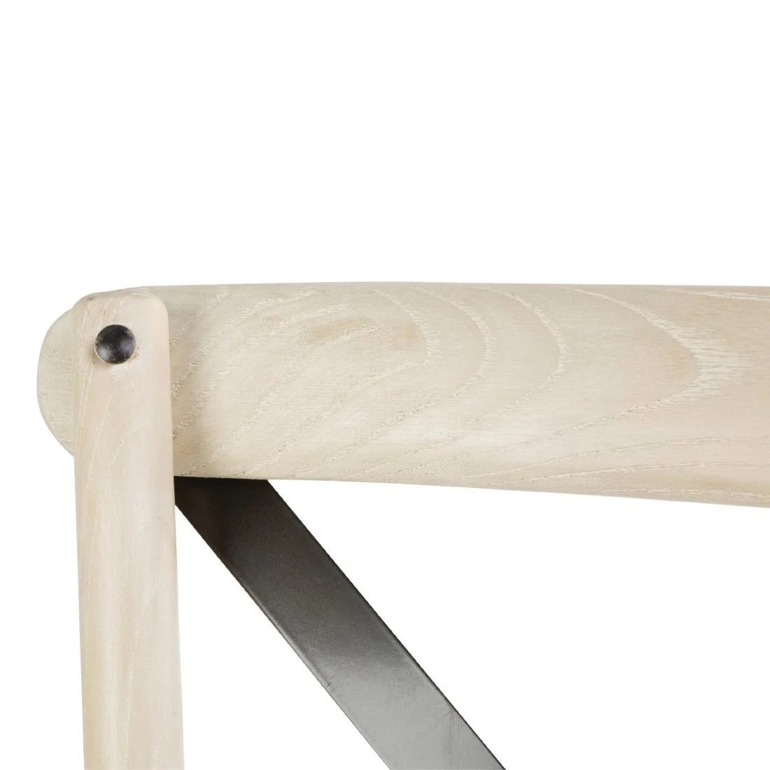 Bolero Bentwood Chairs with Metal Cross Backrest (Pack of 2) - Image 3