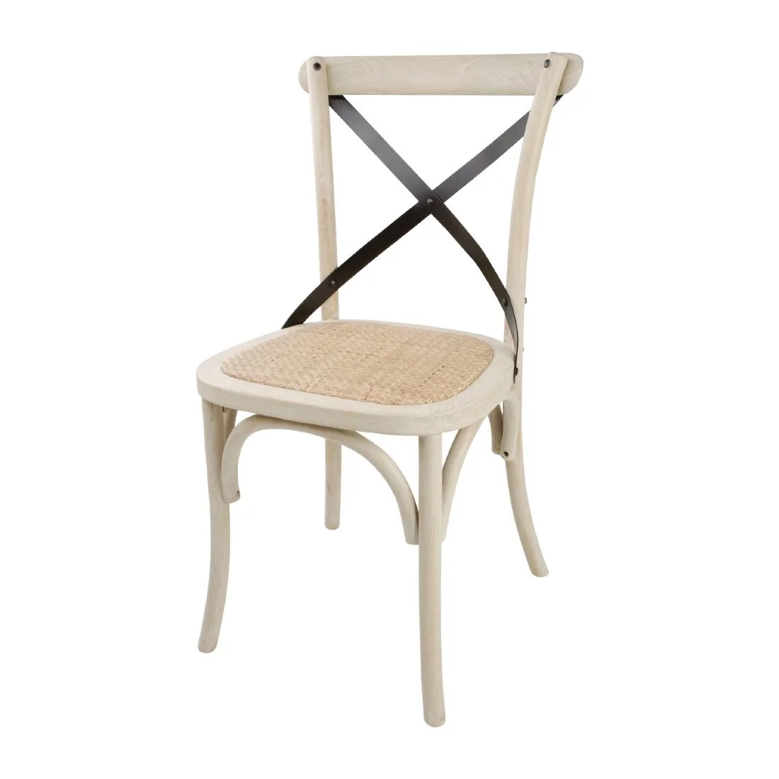 Bolero Bentwood Chairs with Metal Cross Backrest (Pack of 2) - Image 4
