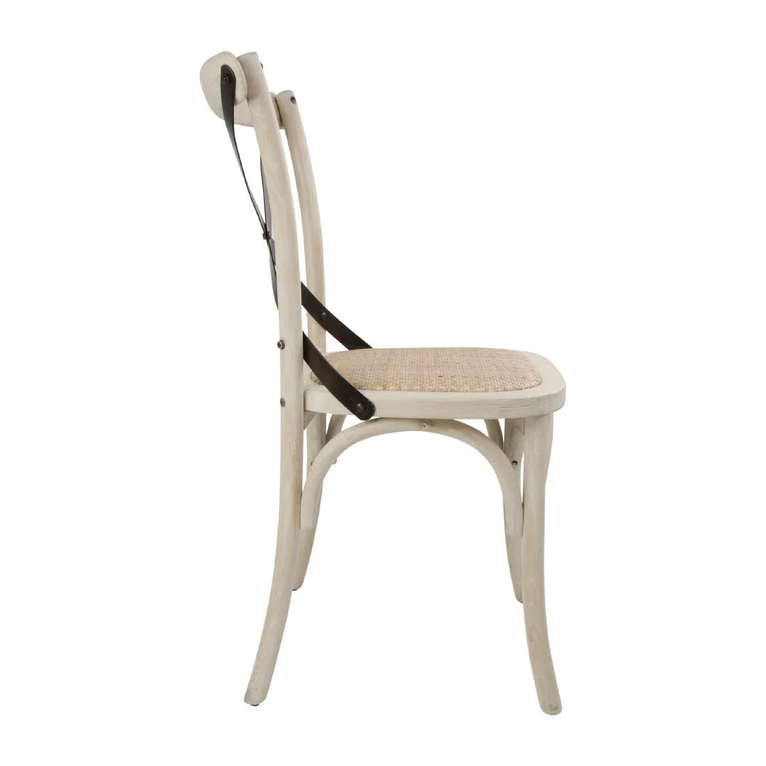 Bolero Bentwood Chairs with Metal Cross Backrest (Pack of 2) - Image 5