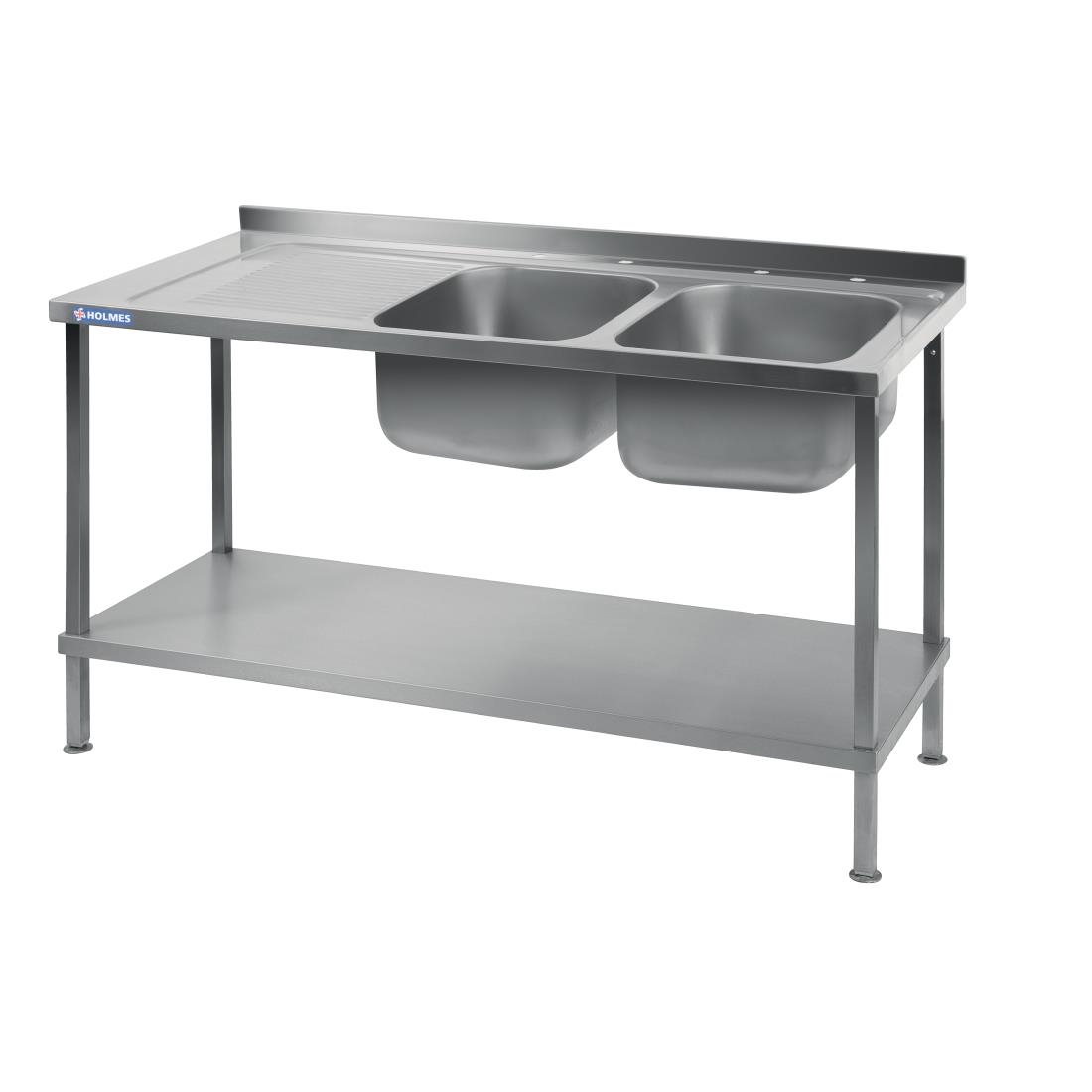 Holmes Fully Assembled Stainless Steel Sink Left Hand Drainer 1500mm