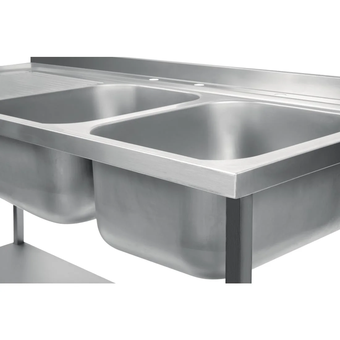 Holmes Fully Assembled Stainless Steel Sink Left Hand Drainer 1500mm - Image 6