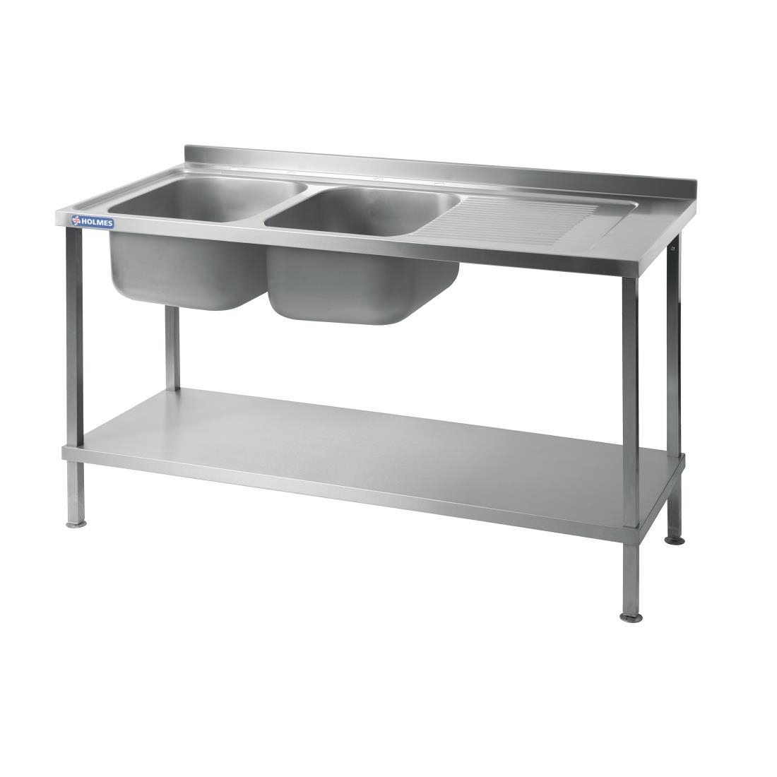 Holmes Fully Assembled Stainless Steel Sink Right Hand Drainer 1500mm