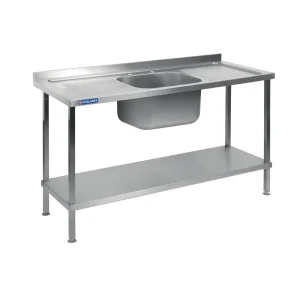 Vogue Stainless Steel Sink Double Drainer 1800mm