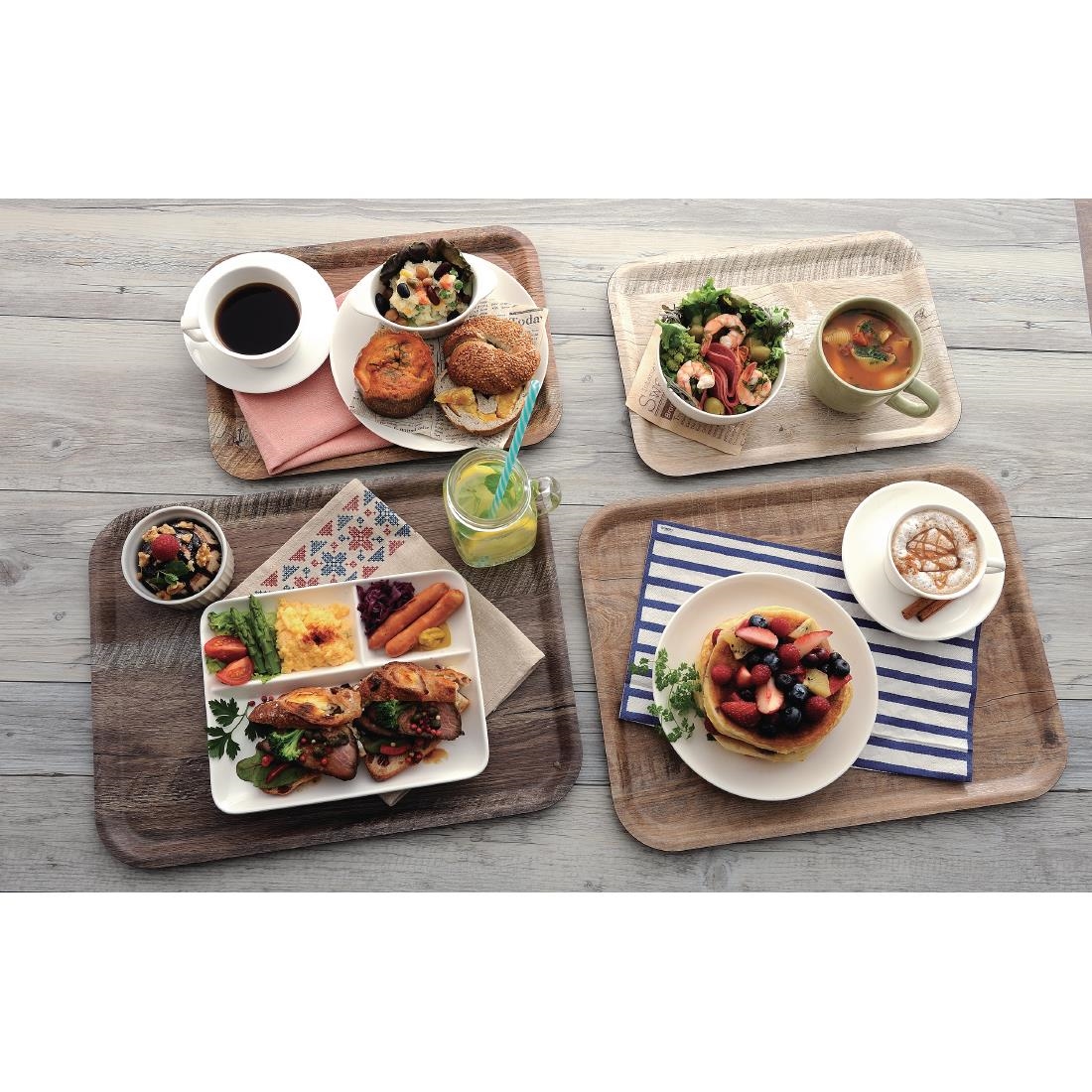 Cambro Madeira Tray Brown Oak 430mm