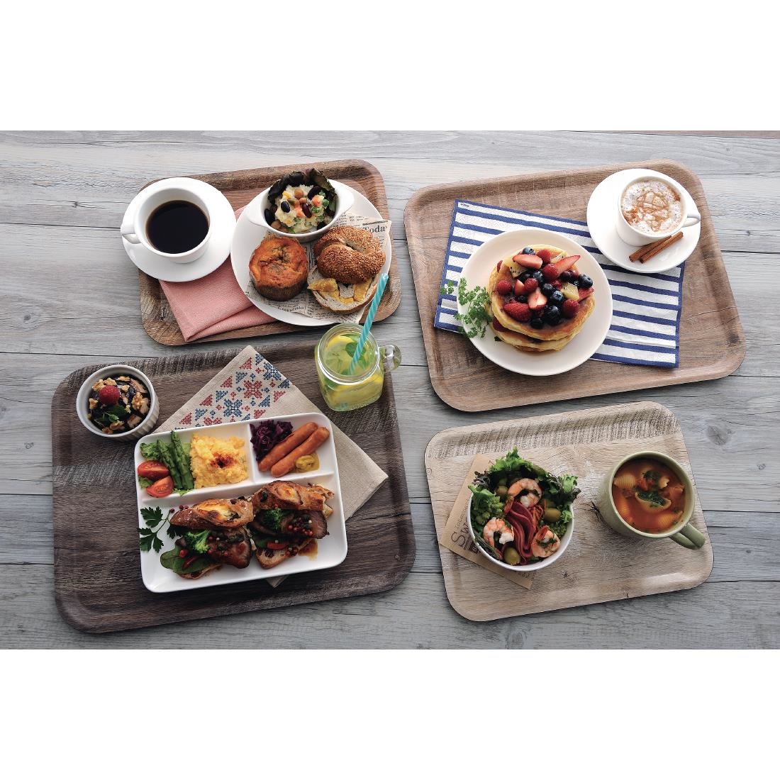 Cambro Madeira Tray Brown Oak 430mm