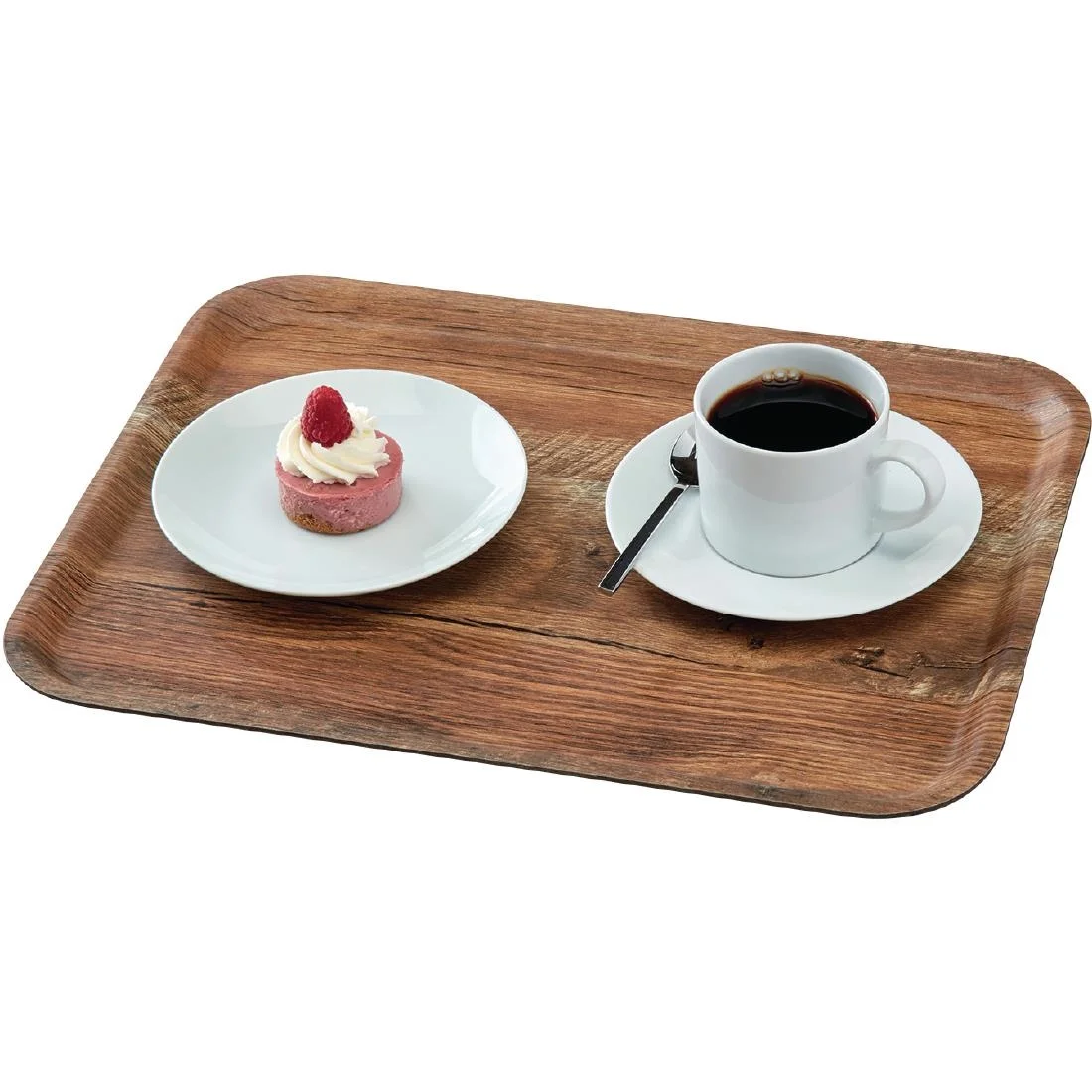 Cambro Madeira Tray Brown Oak 430mm - Image 6