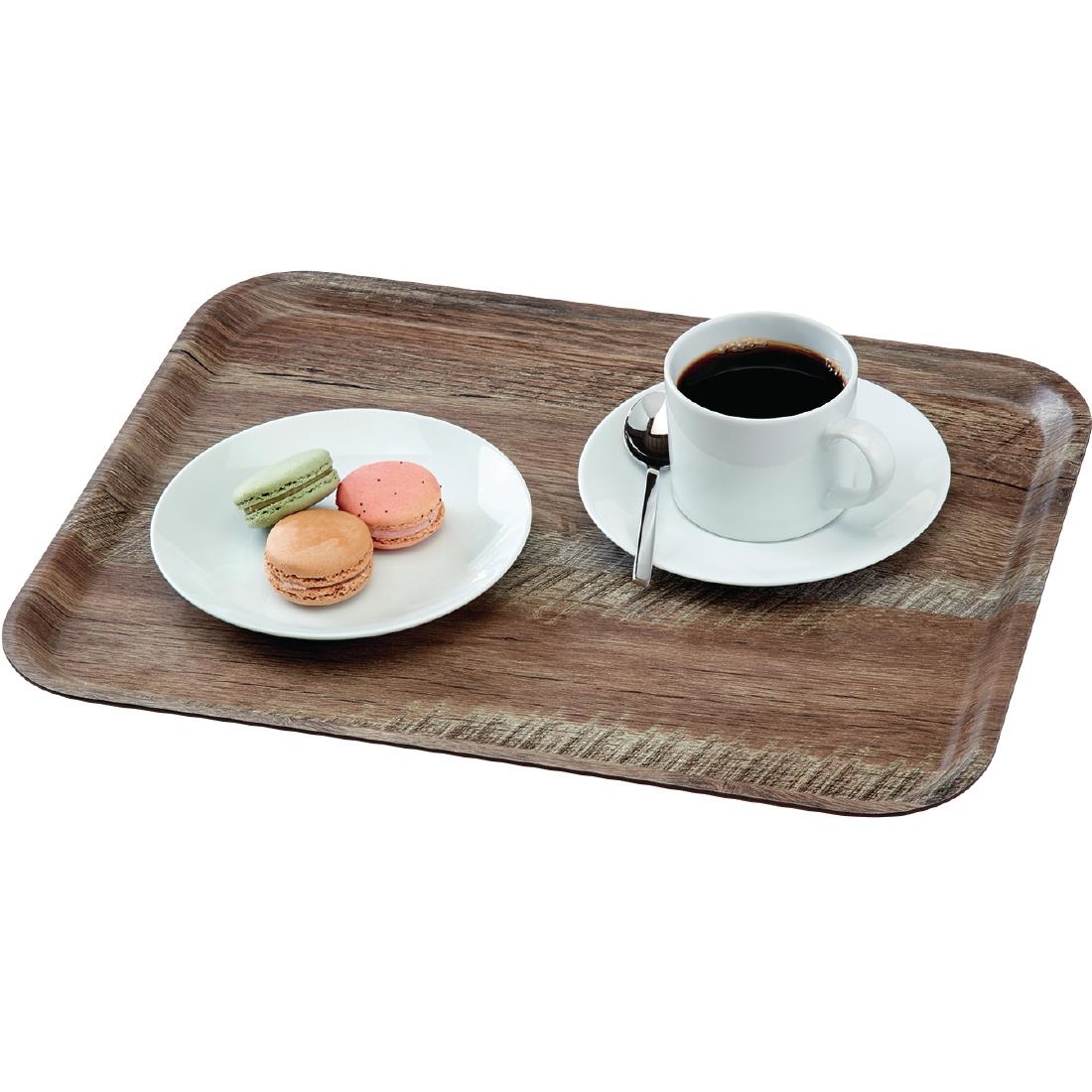 Cambro Madeira Tray Dark Oak 460mm